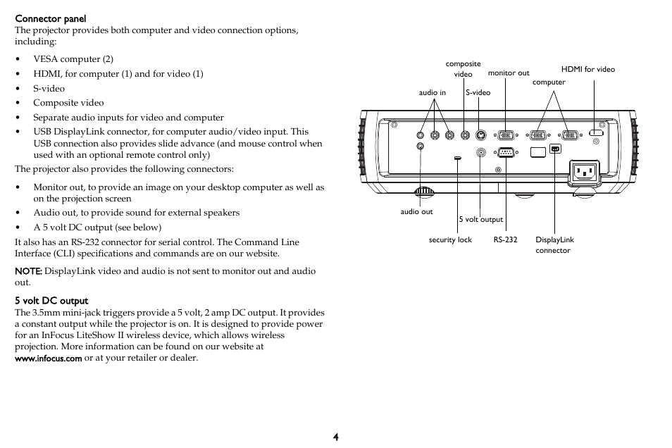 InFocus IN3102 User Manual | Page 5 / 39