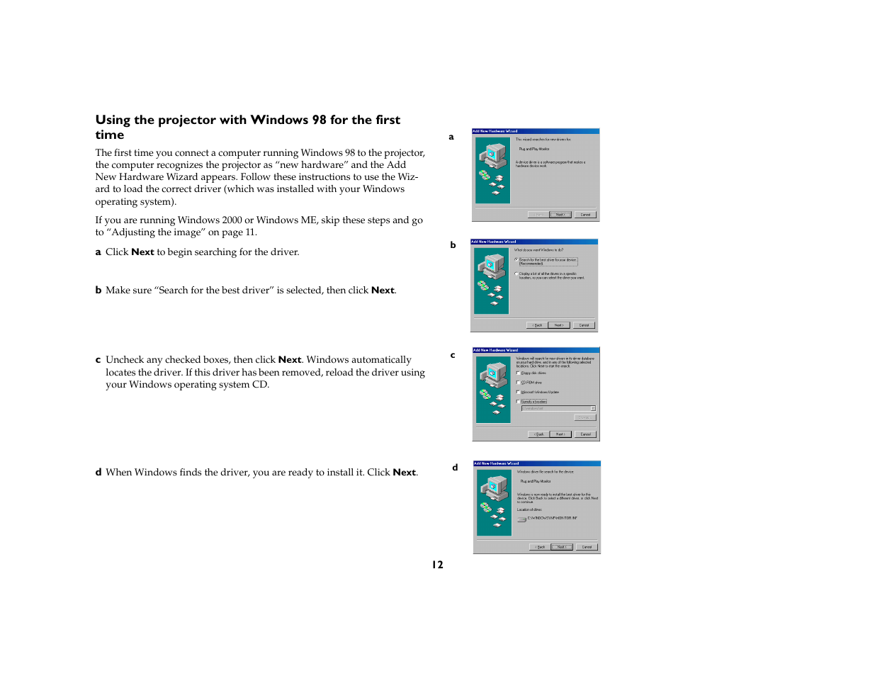 InFocus X1 User Manual | Page 12 / 49