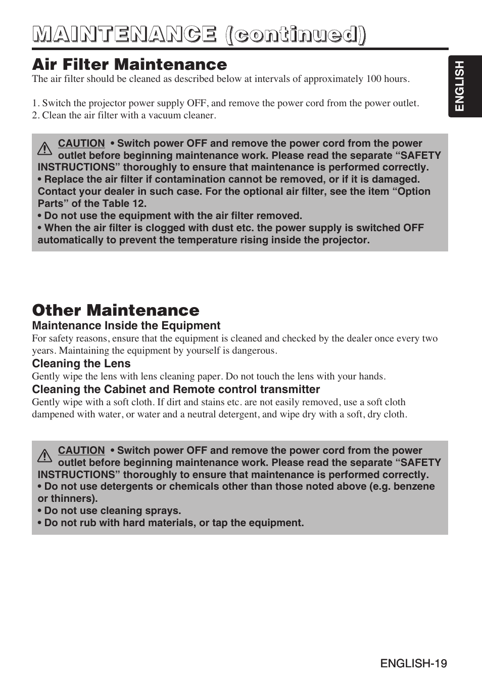 InFocus liquid crystal User Manual | Page 21 / 26