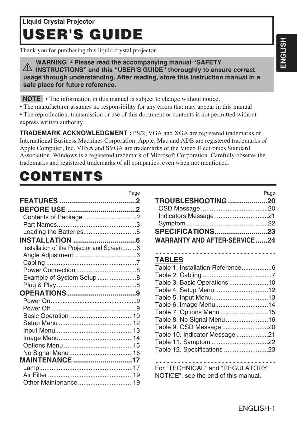 InFocus liquid crystal User Manual | Page 3 / 26