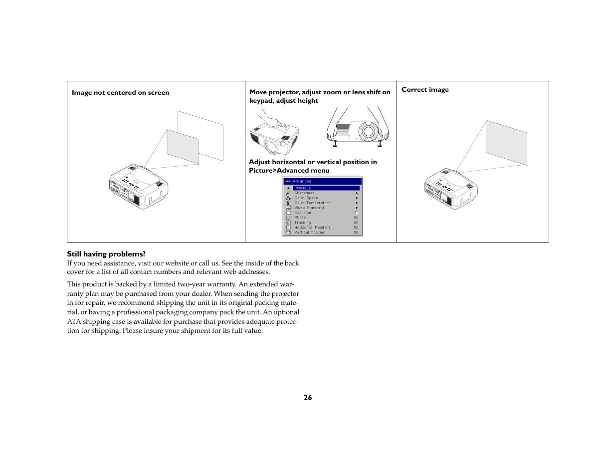 InFocus DP8400x User Manual | Page 27 / 61