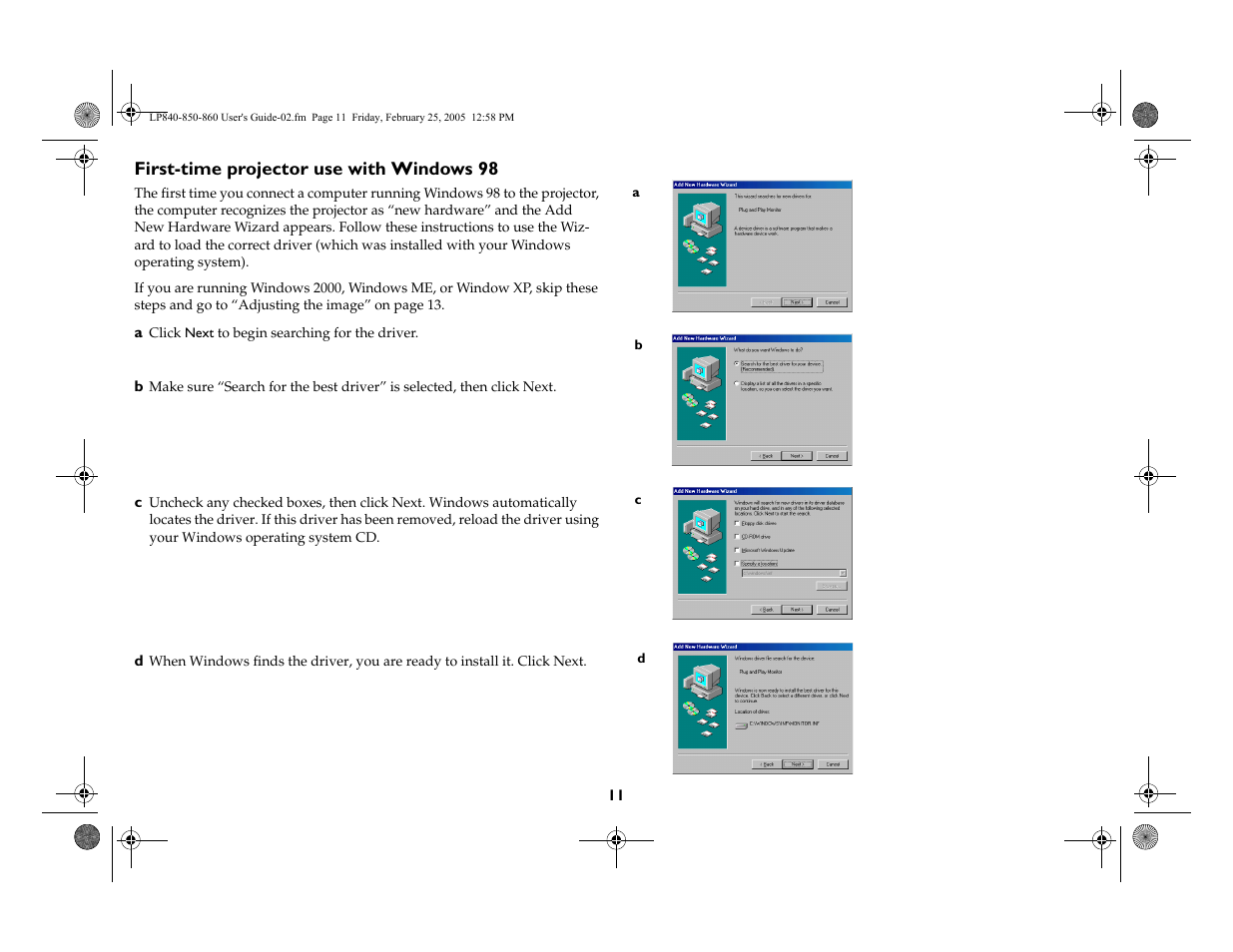 InFocus INTEGRATION LP840 User Manual | Page 13 / 60