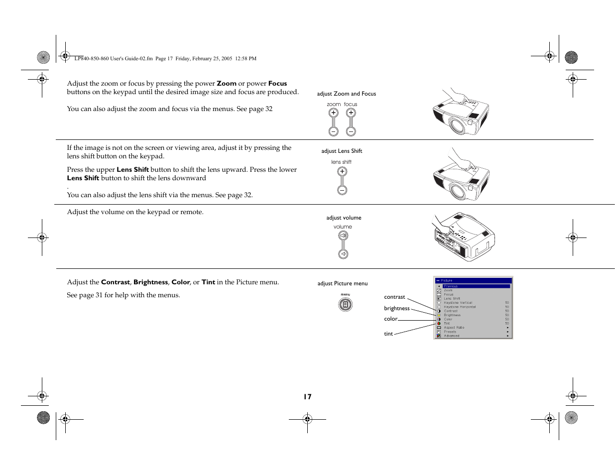 InFocus INTEGRATION LP840 User Manual | Page 19 / 60