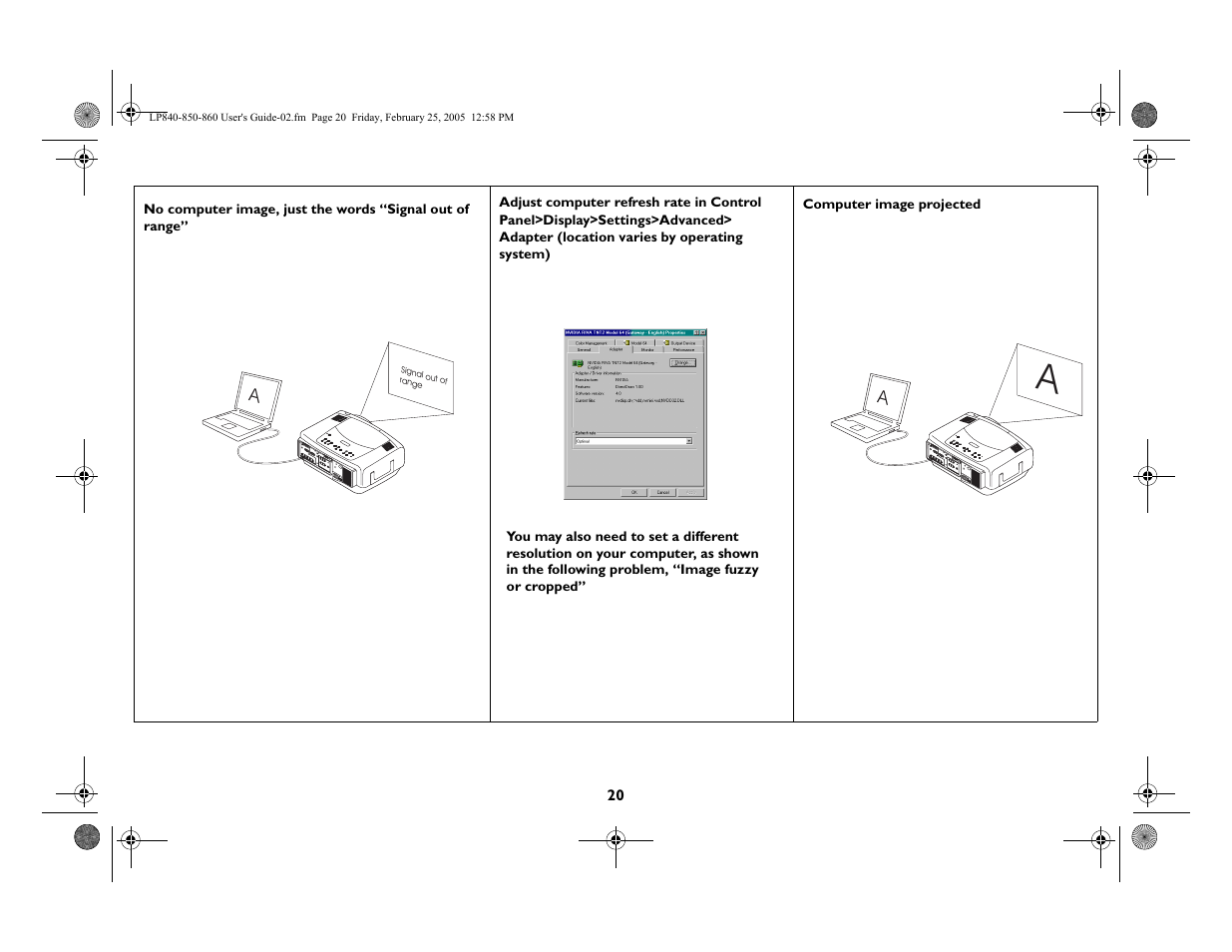 InFocus INTEGRATION LP840 User Manual | Page 22 / 60