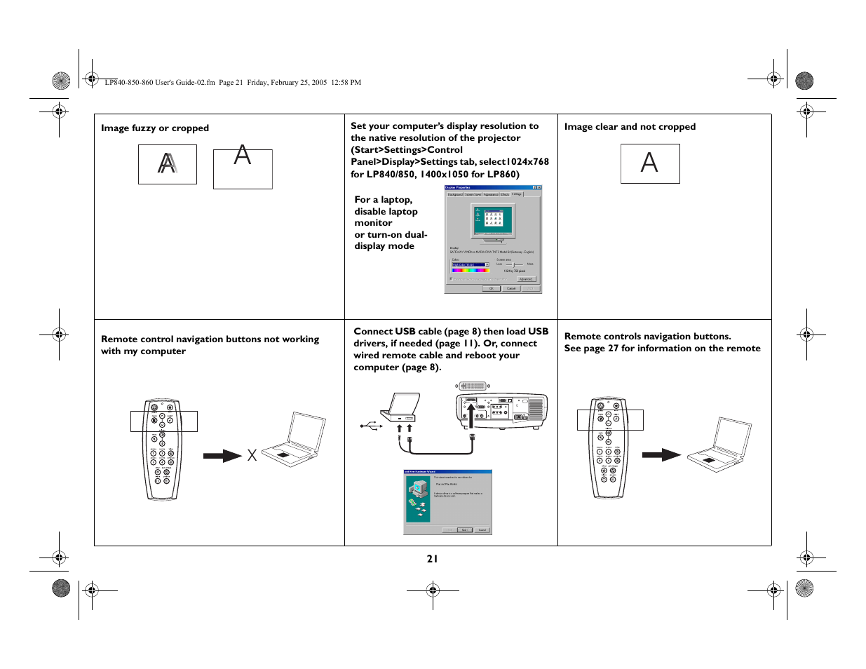 InFocus INTEGRATION LP840 User Manual | Page 23 / 60