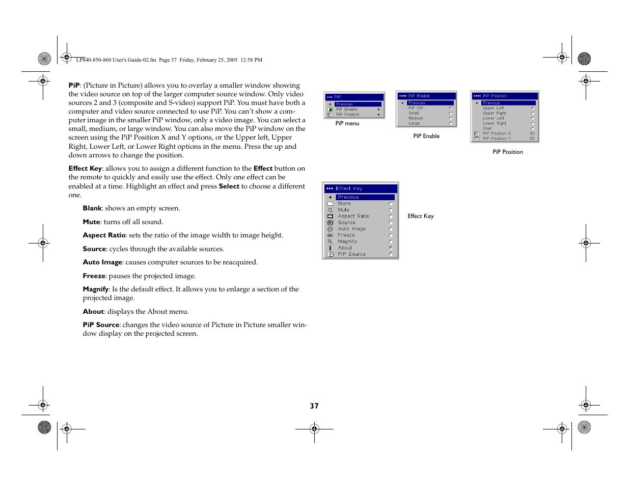 InFocus INTEGRATION LP840 User Manual | Page 39 / 60