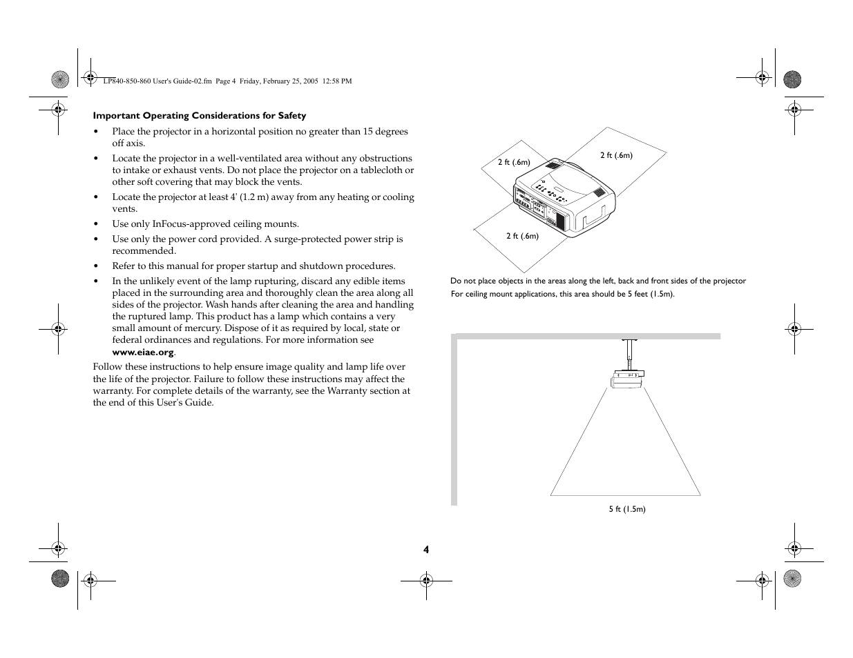 InFocus INTEGRATION LP840 User Manual | Page 6 / 60