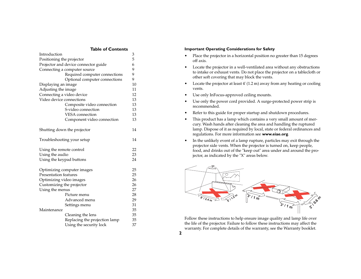 InFocus IN20 User Manual | Page 3 / 41