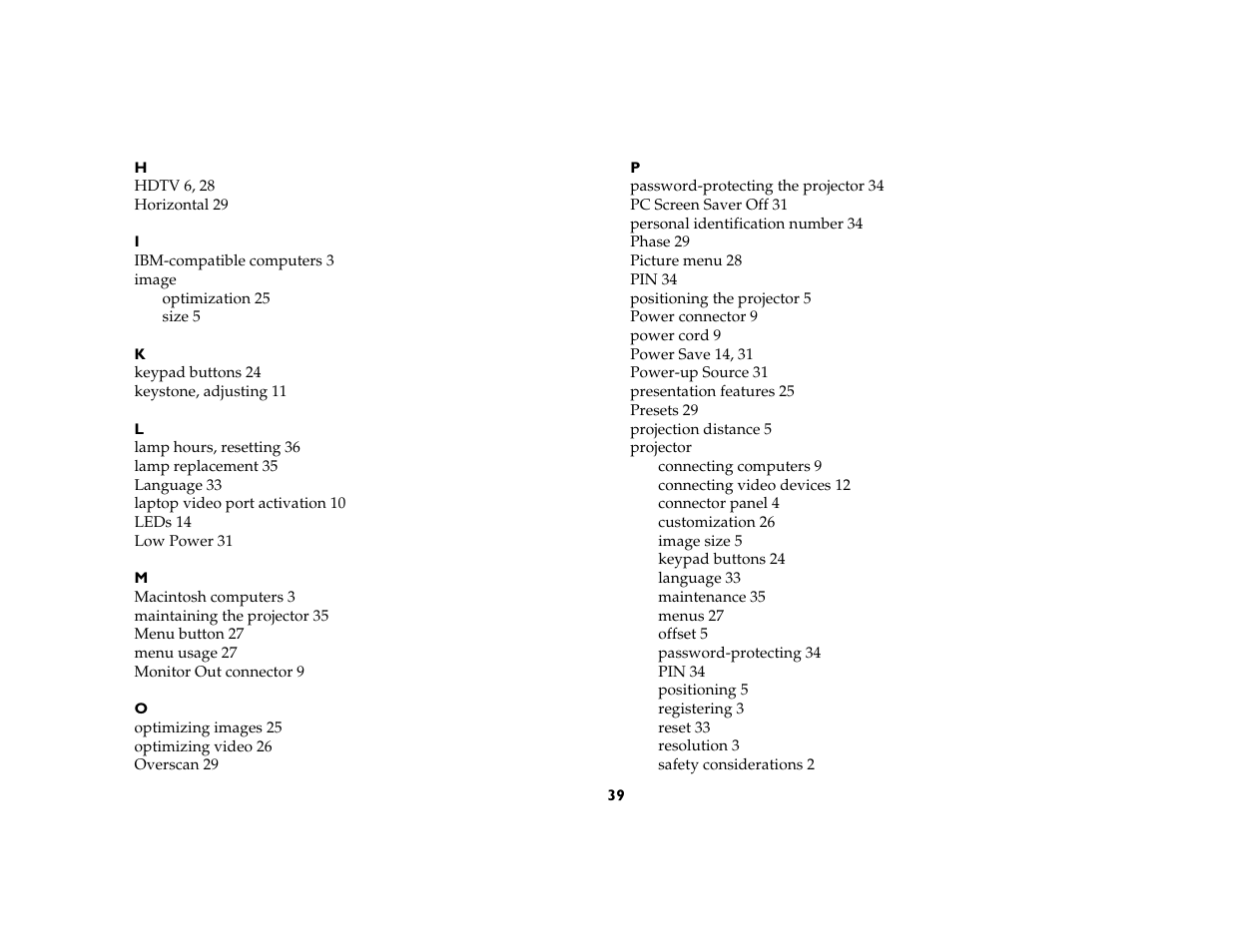 InFocus IN20 User Manual | Page 40 / 41