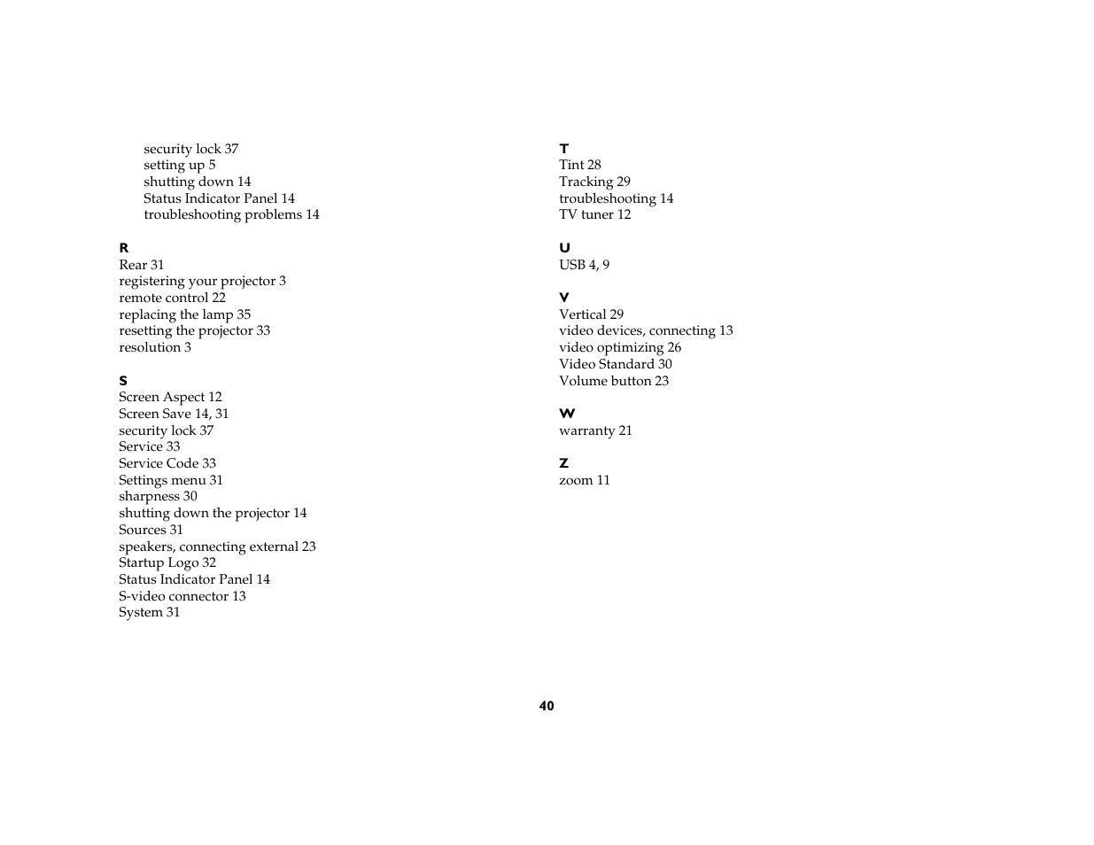 InFocus IN20 User Manual | Page 41 / 41