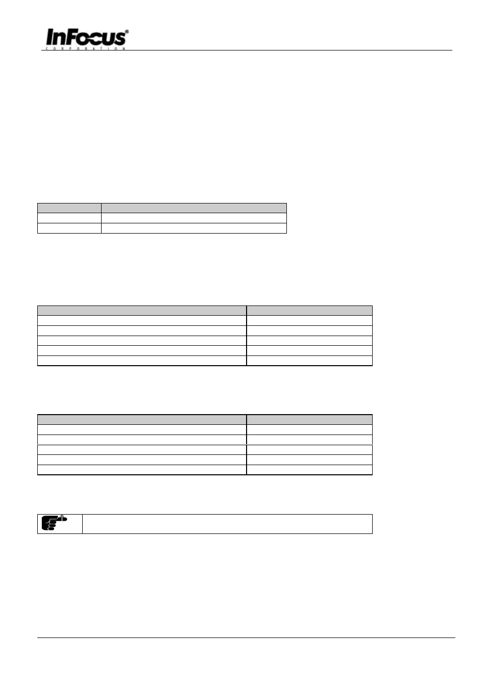 1 setting up | InFocus C95 User Manual | Page 3 / 12