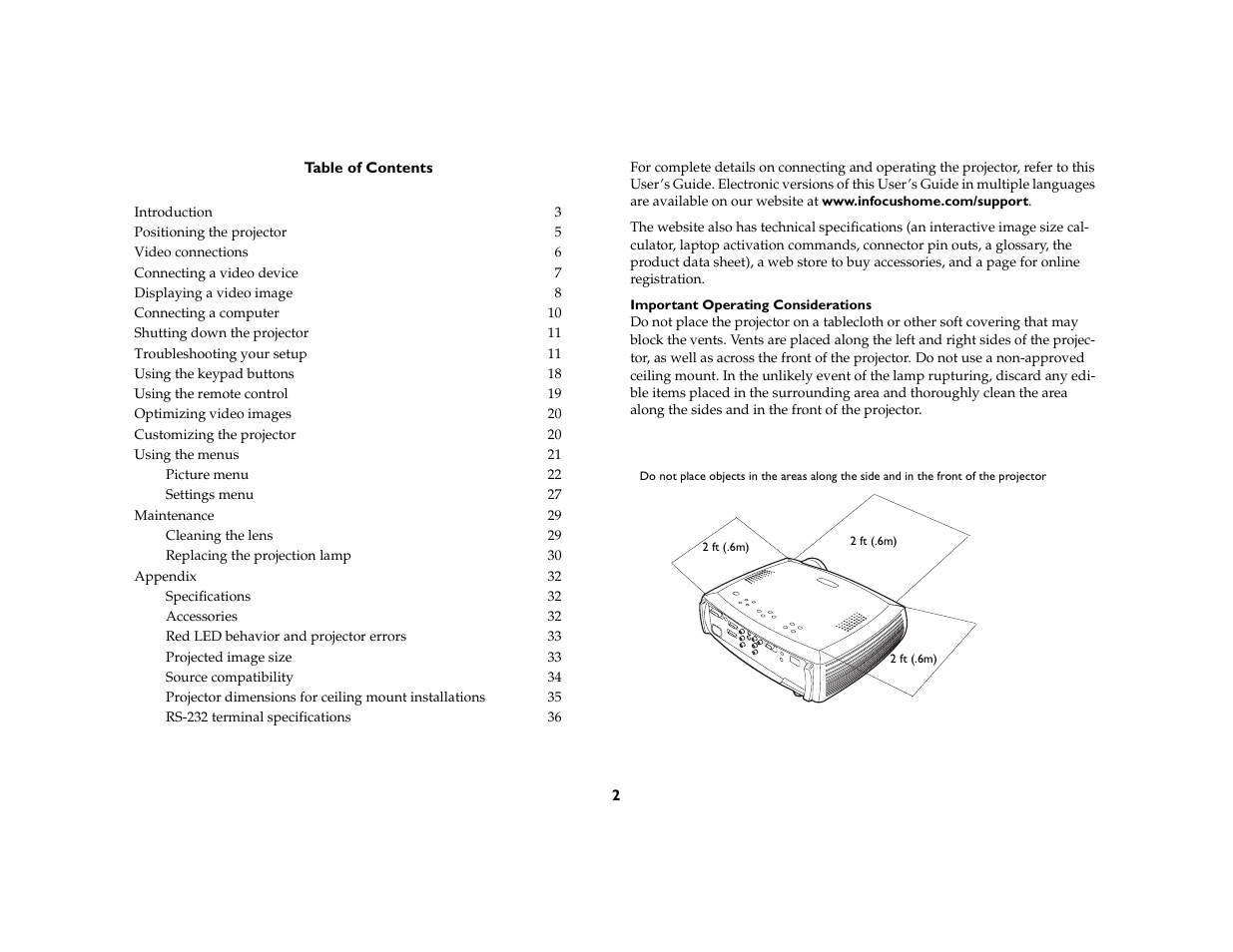 InFocus 5700 User Manual | Page 2 / 43