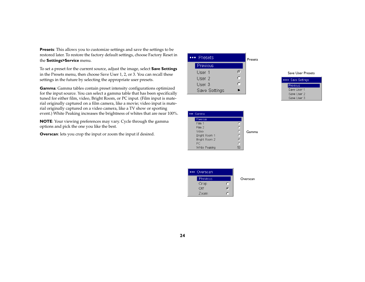 InFocus 5700 User Manual | Page 24 / 43