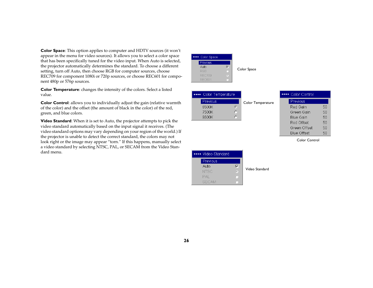 InFocus 5700 User Manual | Page 26 / 43