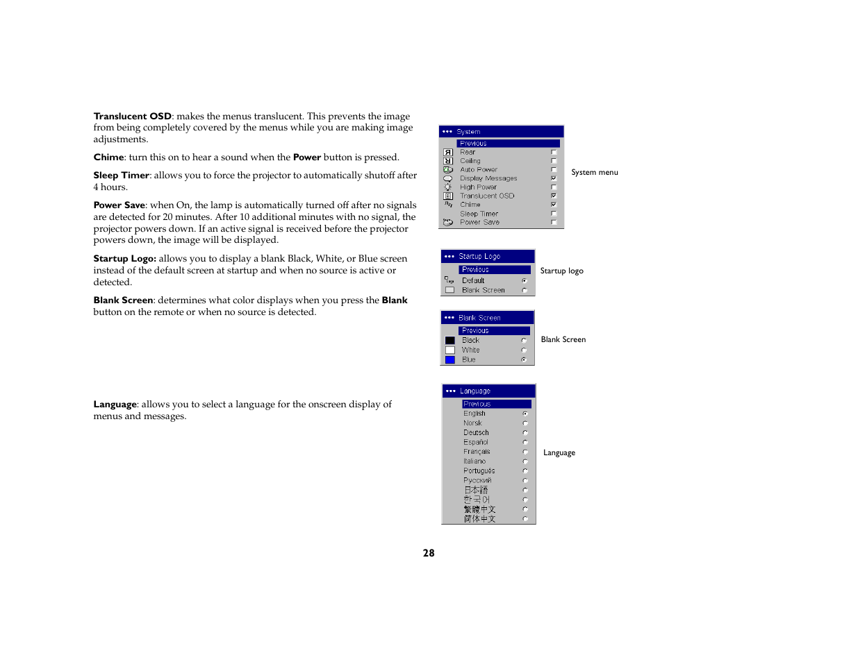 InFocus 5700 User Manual | Page 28 / 43