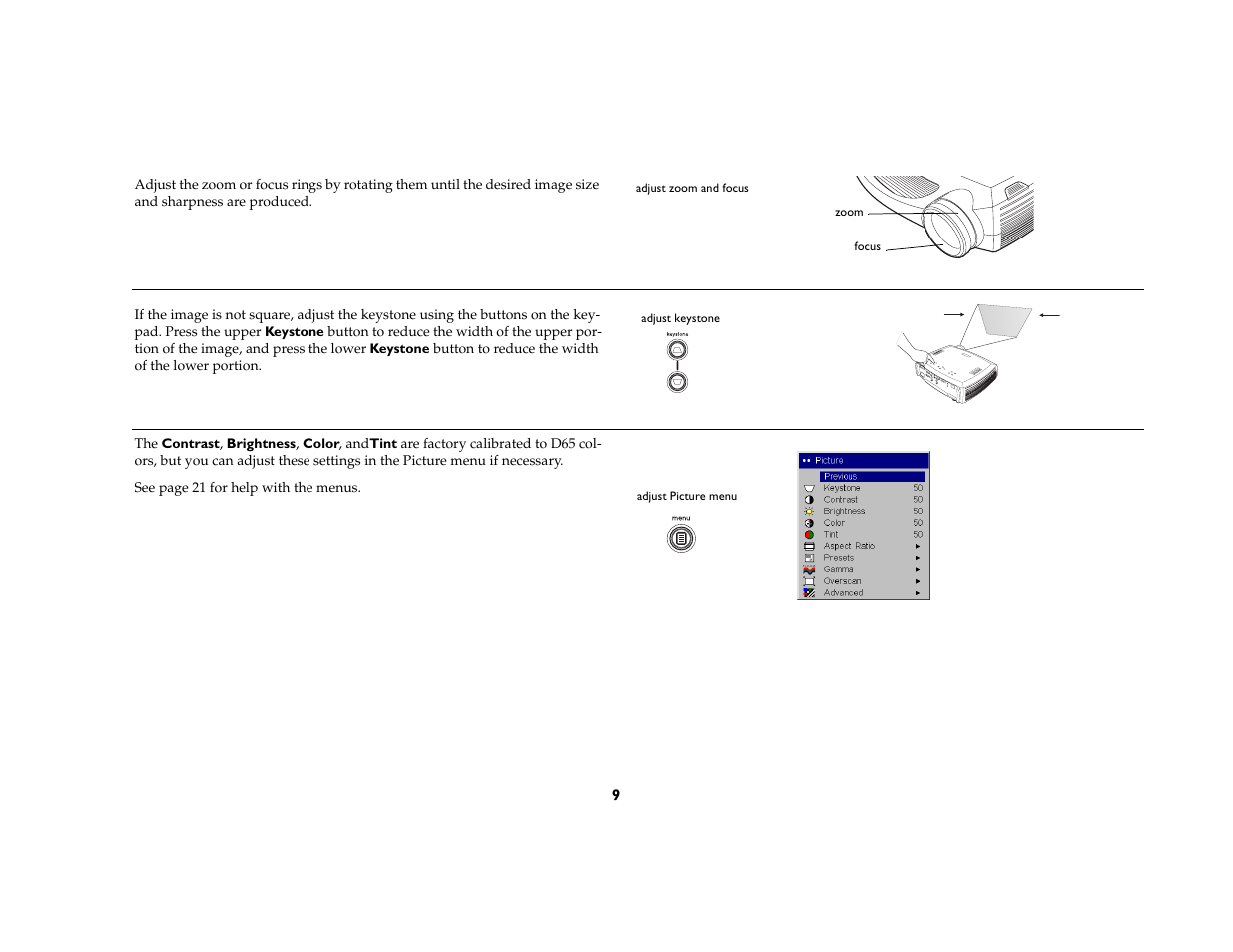 InFocus 5700 User Manual | Page 9 / 43