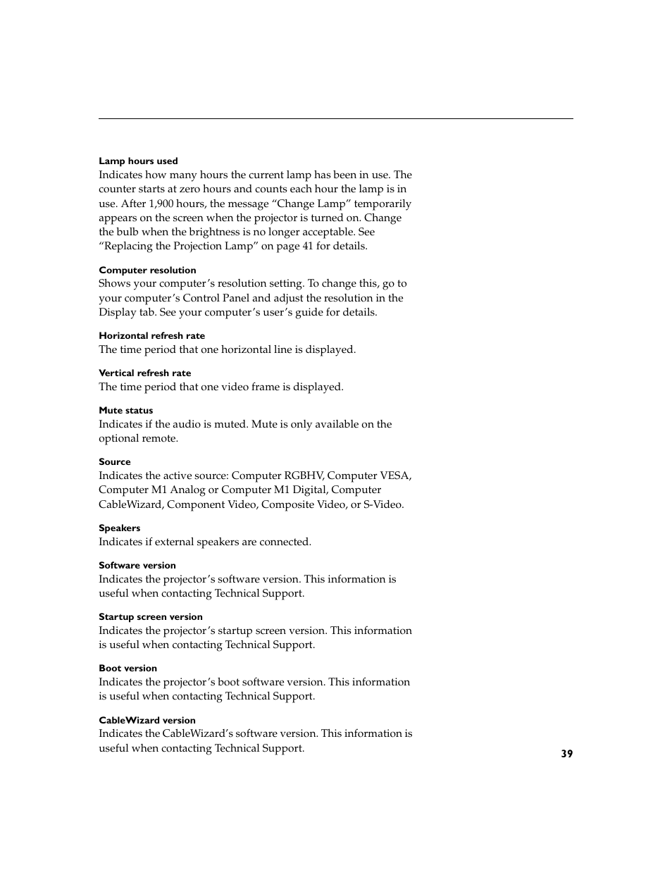 InFocus XGA multimedia projector LP930 User Manual | Page 48 / 77
