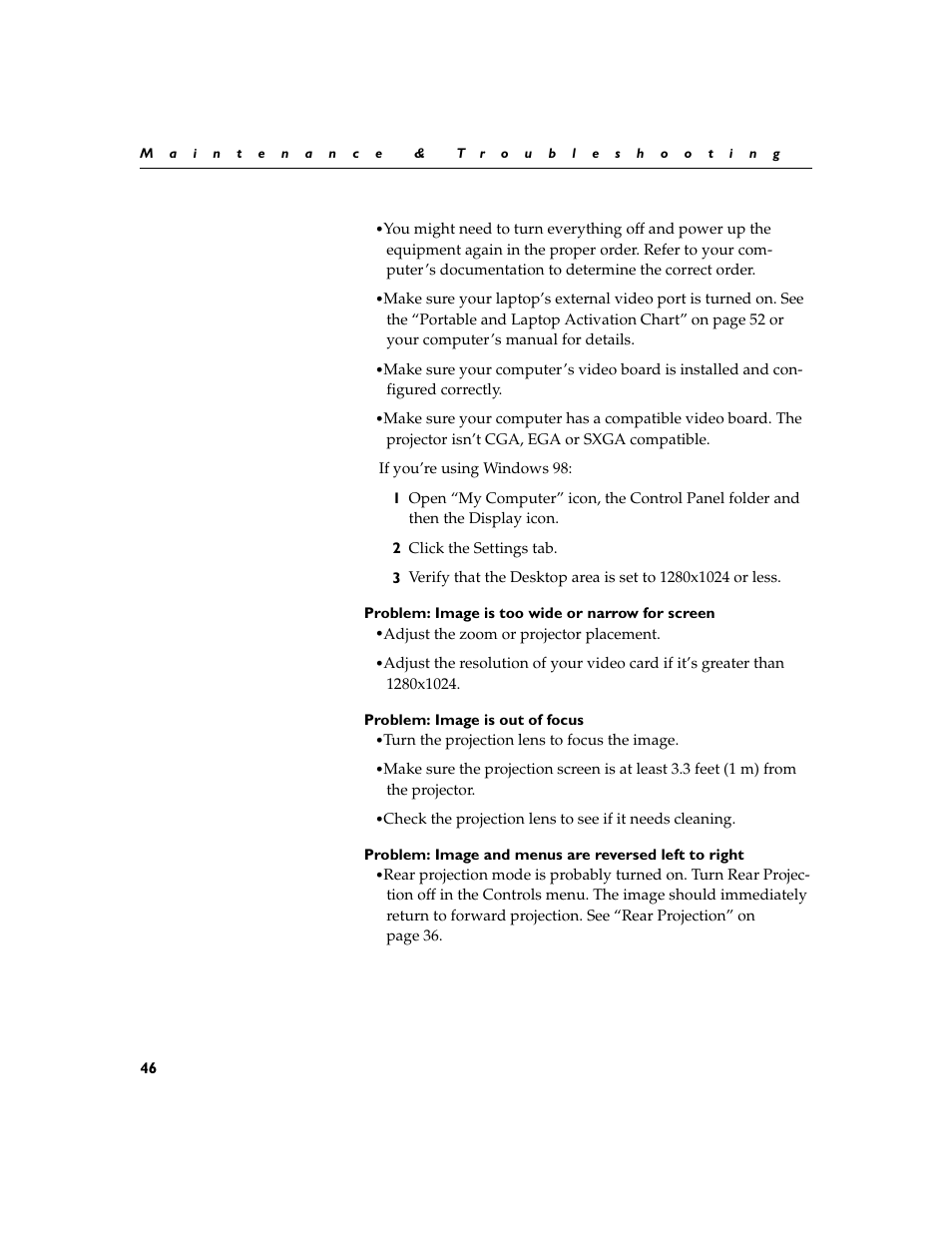 InFocus XGA multimedia projector LP930 User Manual | Page 55 / 77