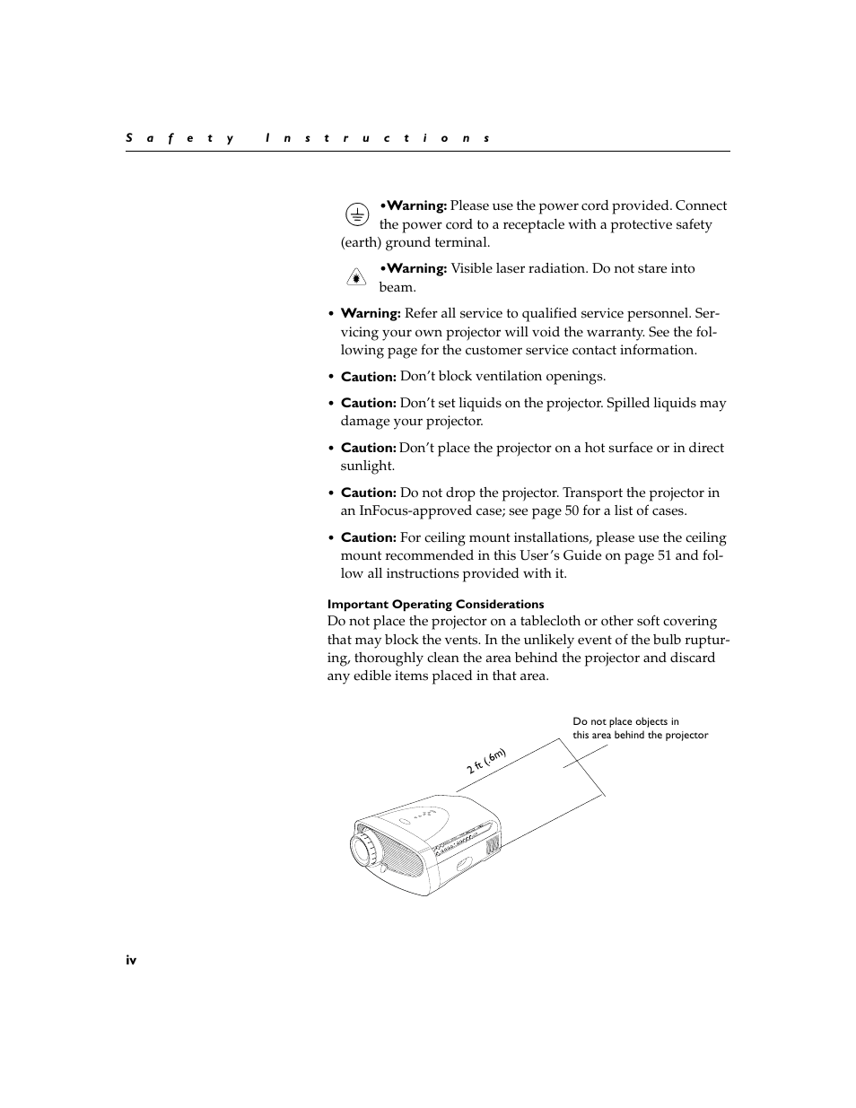 InFocus XGA multimedia projector LP930 User Manual | Page 7 / 77