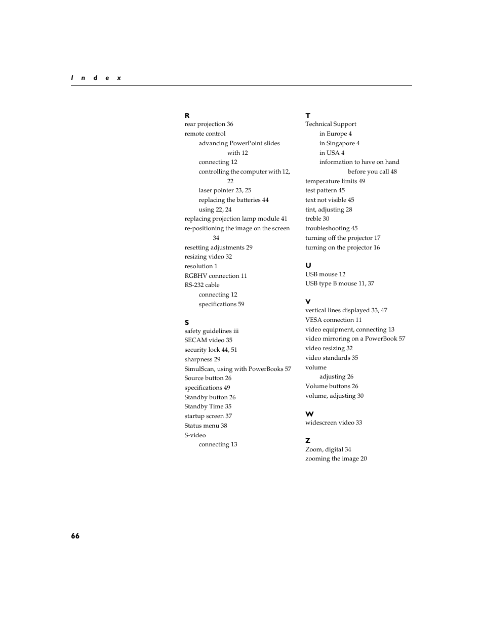 InFocus XGA multimedia projector LP930 User Manual | Page 75 / 77