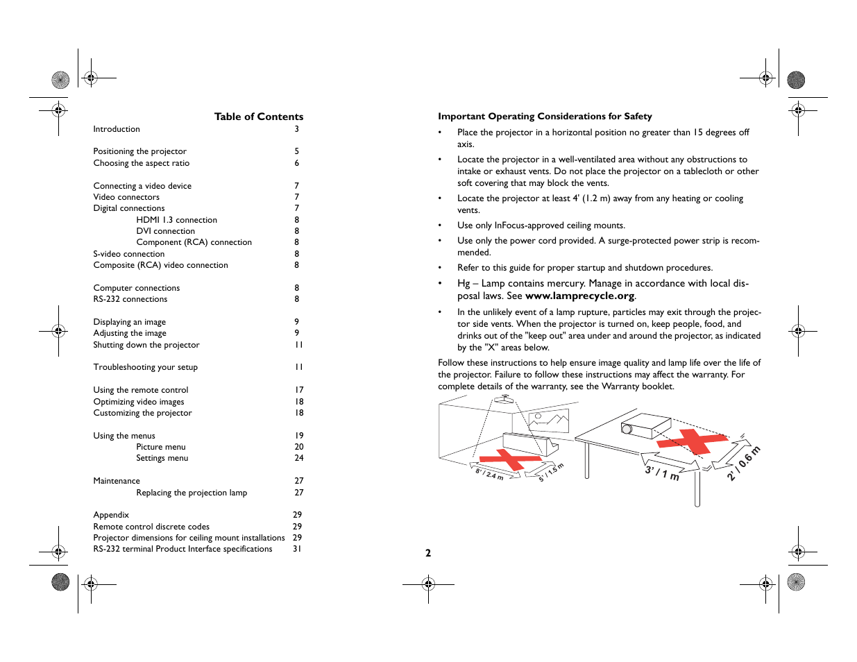 InFocus IN82 User Manual | Page 3 / 39