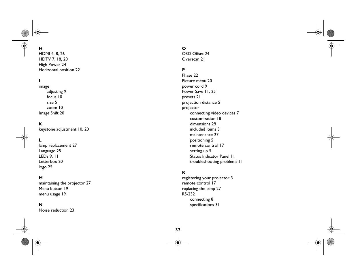 InFocus IN82 User Manual | Page 38 / 39