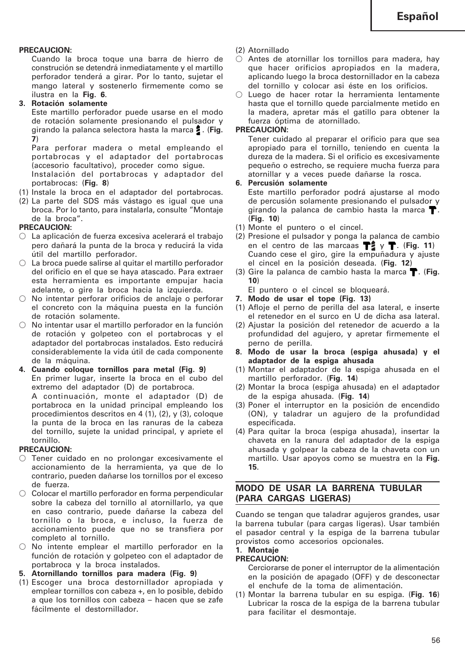 Español | InFocus DH 24PC User Manual | Page 57 / 66