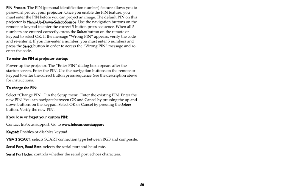 InFocus DISPLAY LINK IN3902LB User Manual | Page 37 / 51