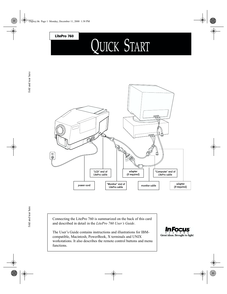 InFocus 760 User Manual | 63 pages