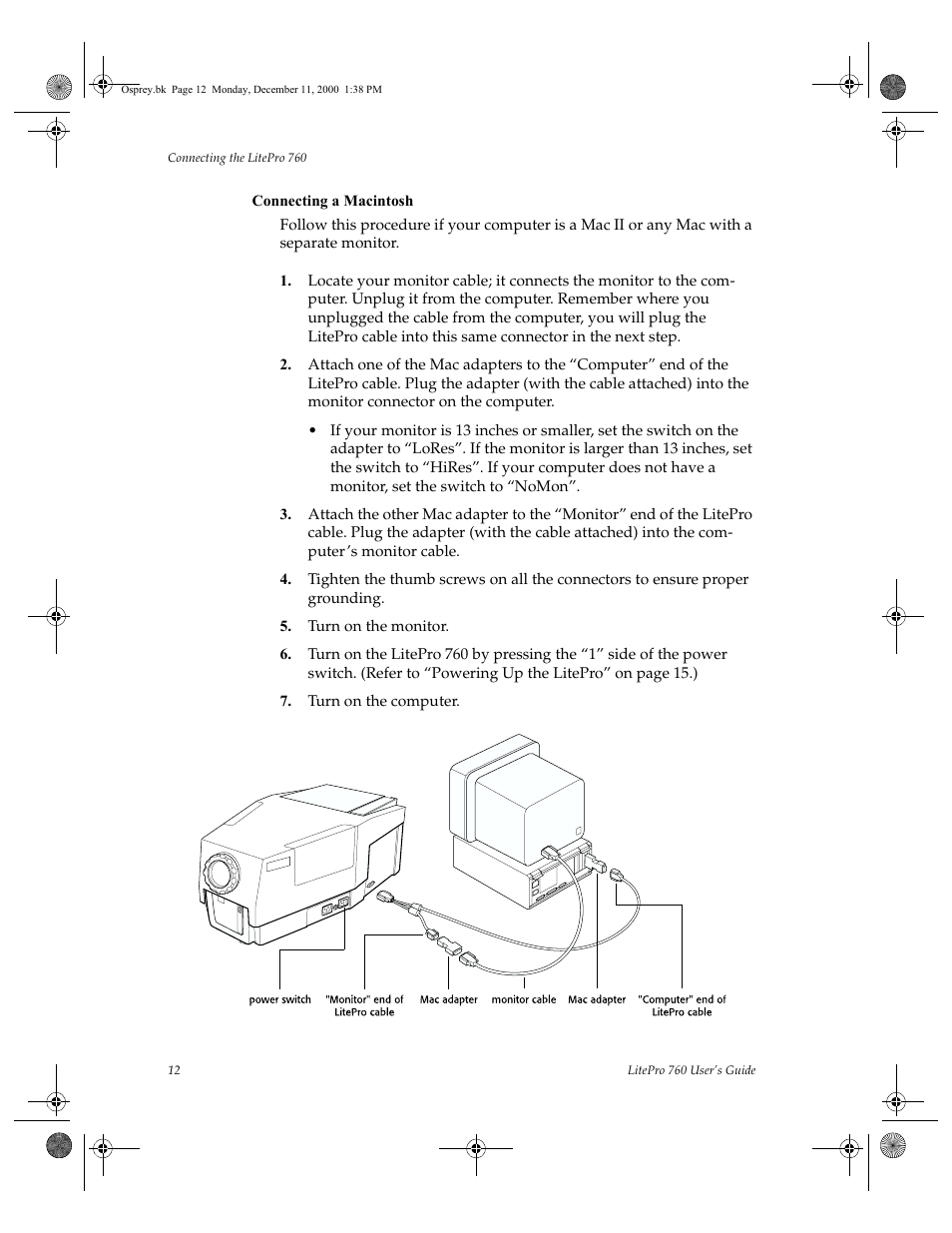 Turn on the monitor, Turn on the computer | InFocus 760 User Manual | Page 21 / 63