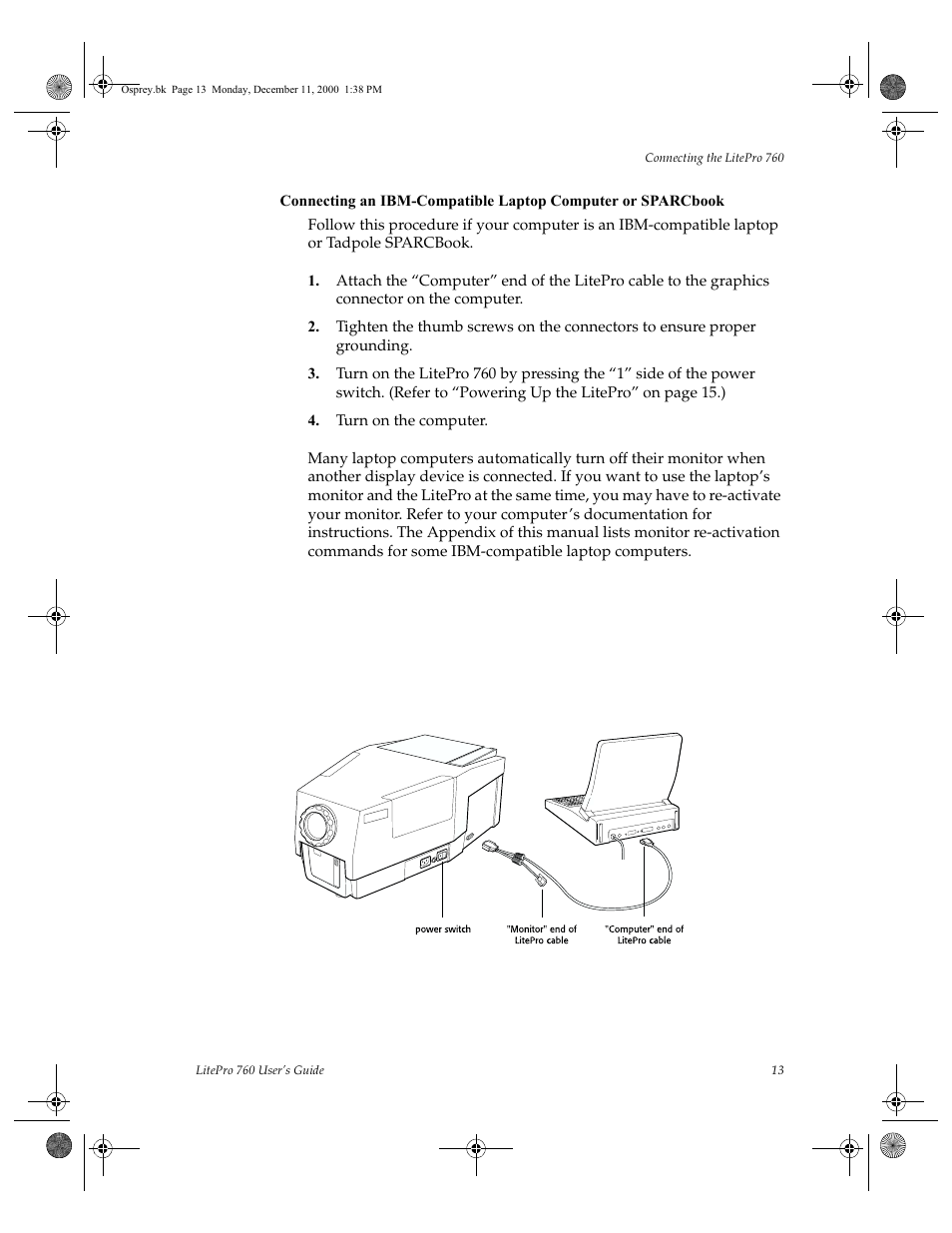 Turn on the computer | InFocus 760 User Manual | Page 22 / 63