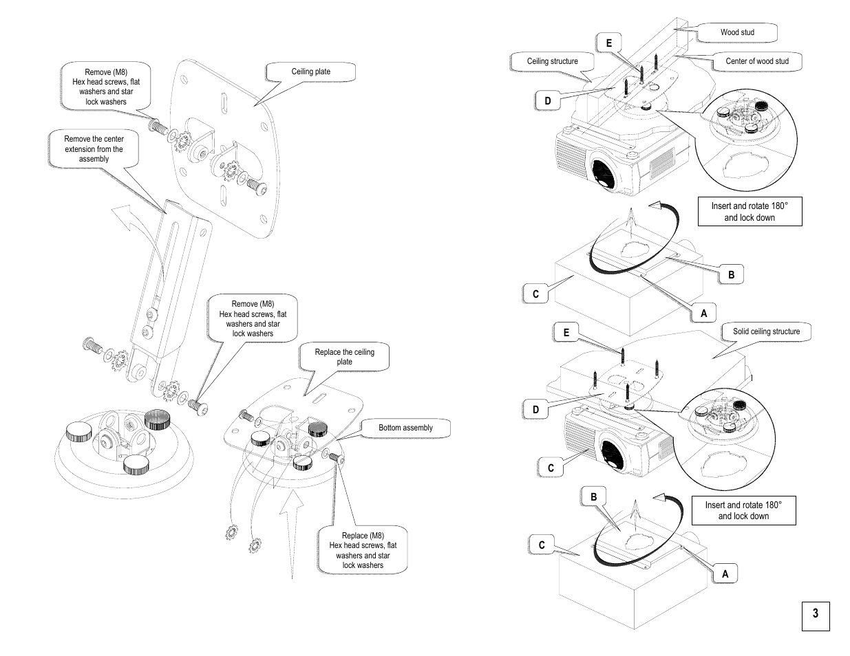 InFocus SP-CEIL-010 User Manual | Page 3 / 5