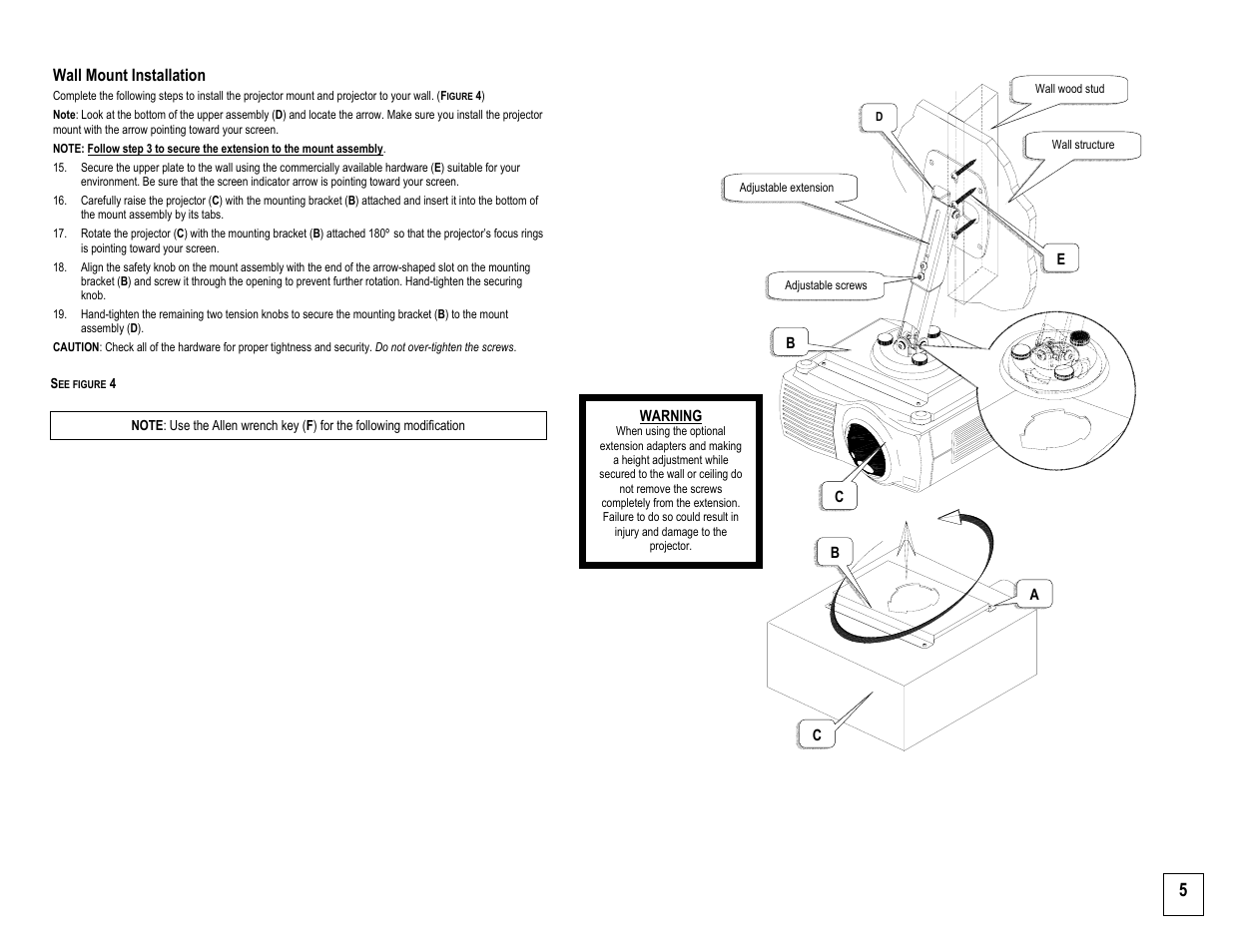 InFocus SP-CEIL-010 User Manual | Page 5 / 5