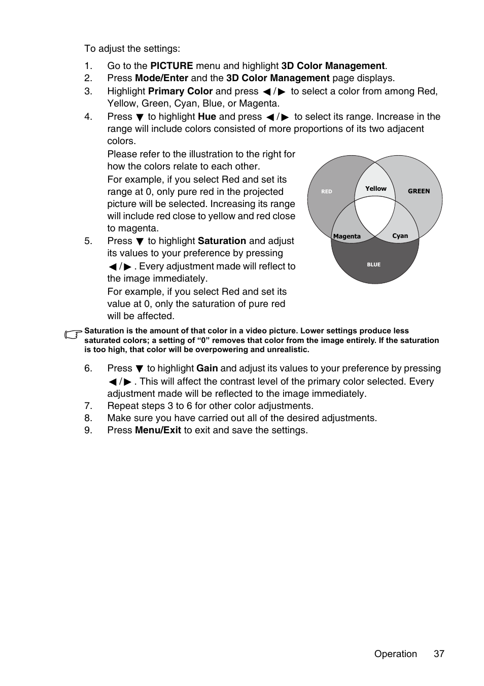 InFocus XS1 User Manual | Page 37 / 61