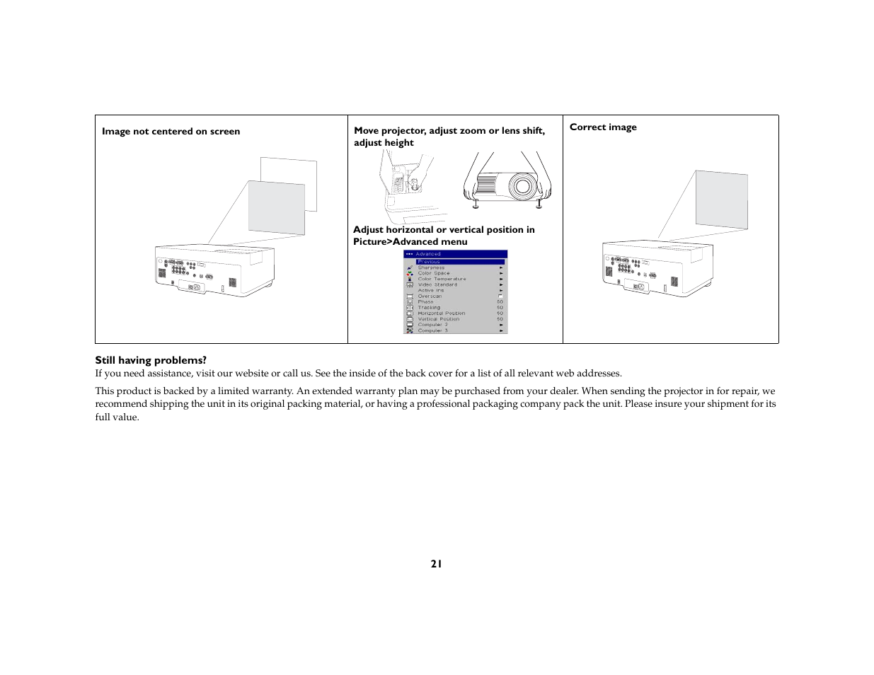 InFocus IN5104 User Manual | Page 22 / 51