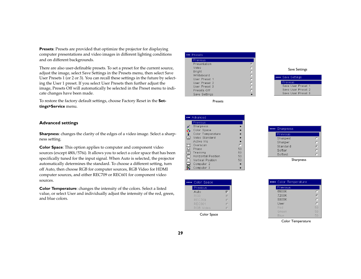 InFocus IN5104 User Manual | Page 30 / 51