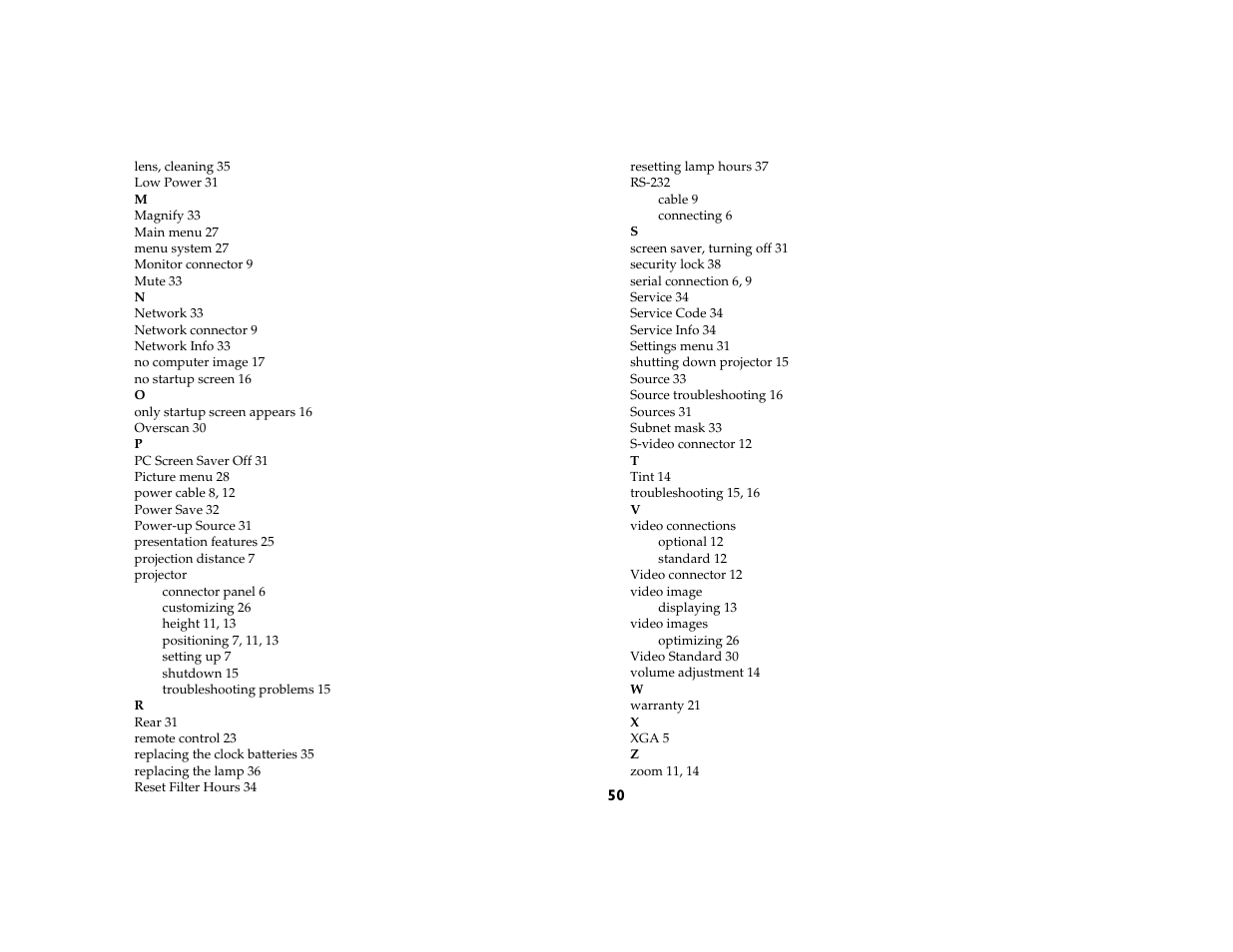 InFocus IN5104 User Manual | Page 51 / 51