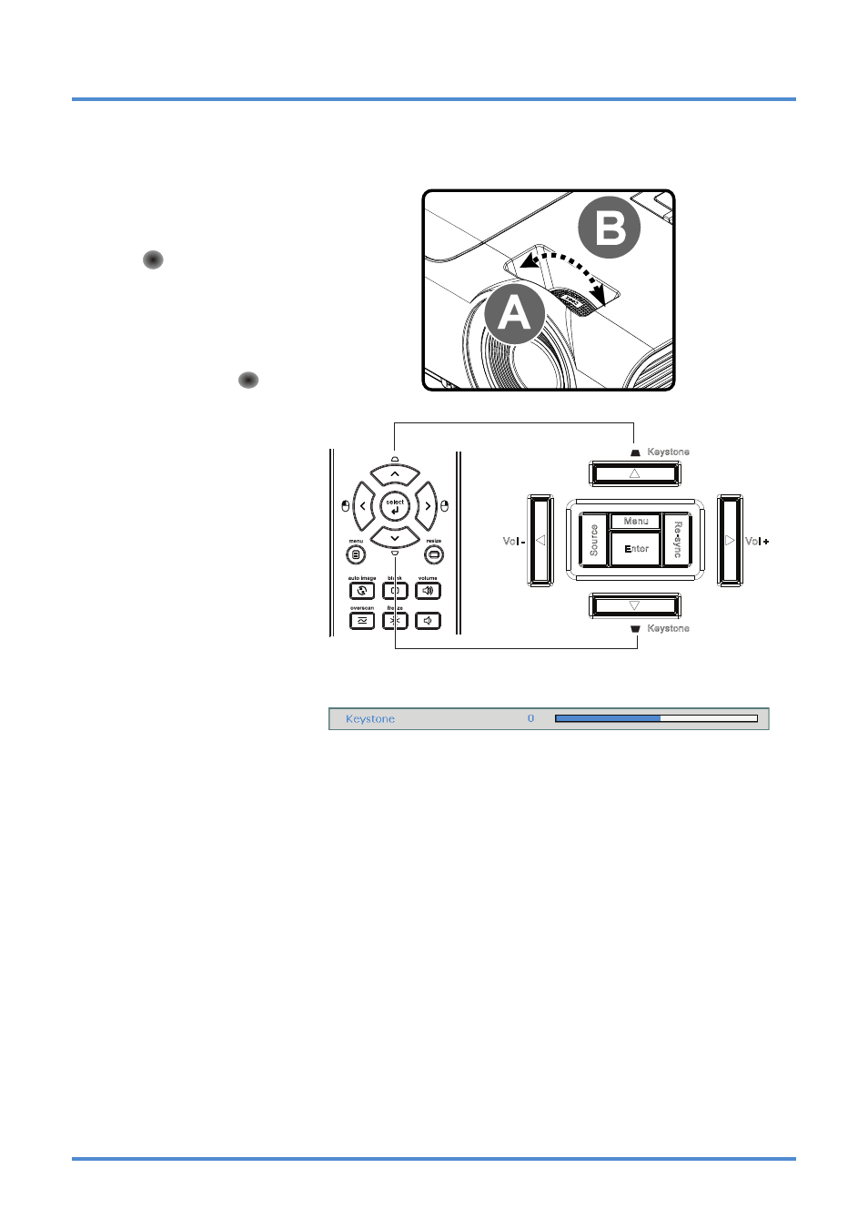 Adjusting the zoom ring, focus and keystone, Djusting the, Oom ring | Ocus and, Eystone | InFocus DISPERINDAG IN3118HD User Manual | Page 18 / 54