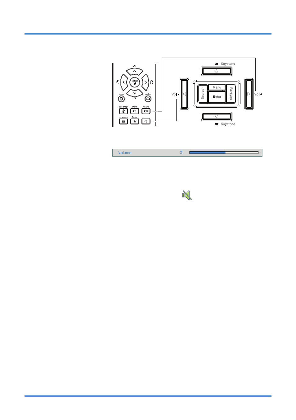 Adjusting the volume, Djusting the, Olume | InFocus DISPERINDAG IN3118HD User Manual | Page 19 / 54