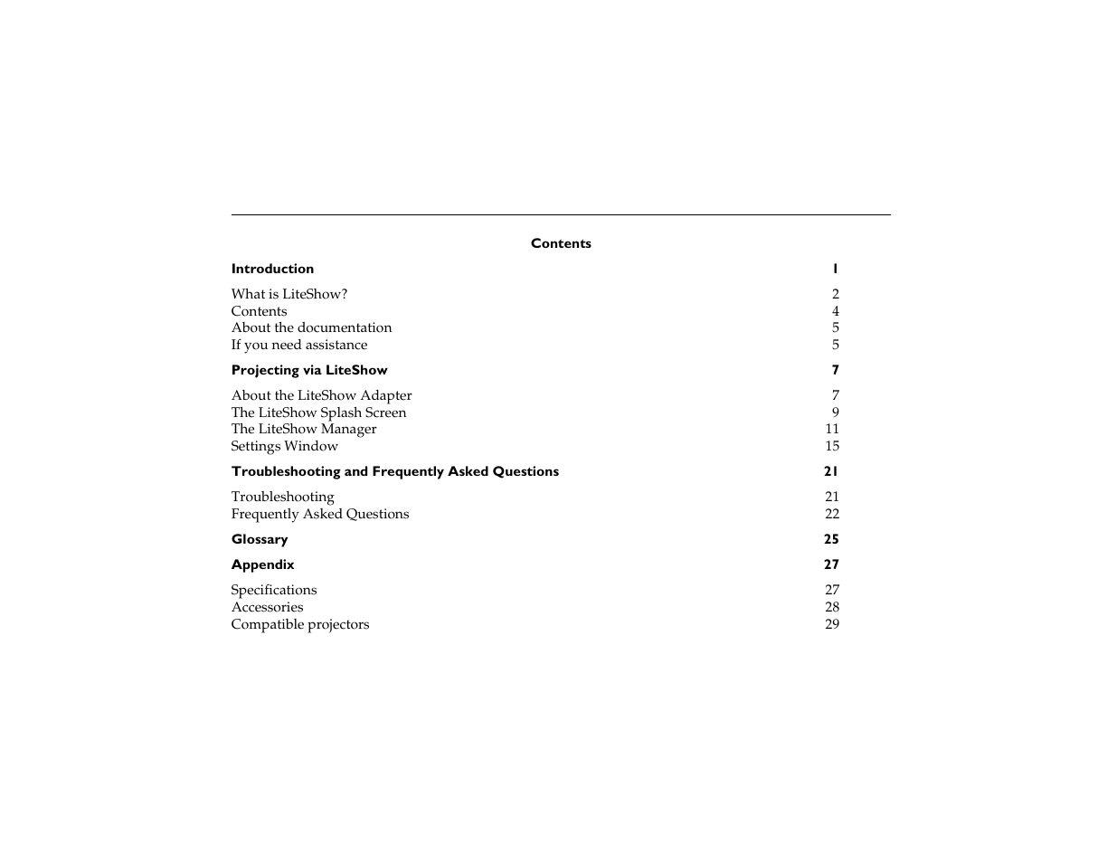 InFocus LiteShow DP1200x M1 User Manual | Page 4 / 48