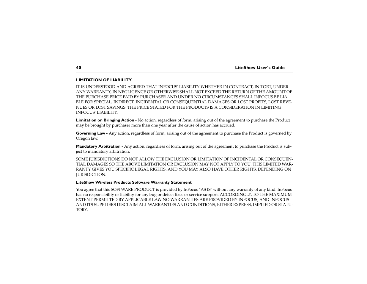 InFocus LiteShow DP1200x M1 User Manual | Page 45 / 48