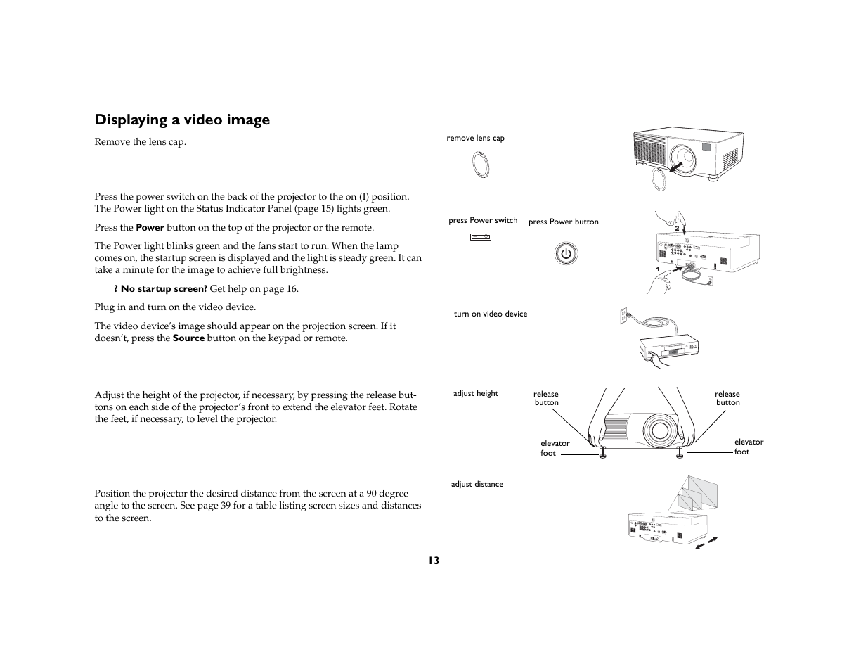 Displaying a video image | InFocus IN5106 User Manual | Page 14 / 51