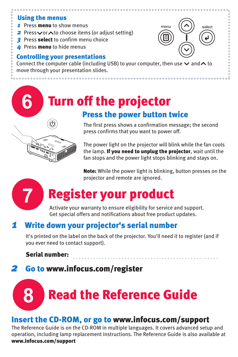 InFocus X8 User Manual | Page 6 / 8