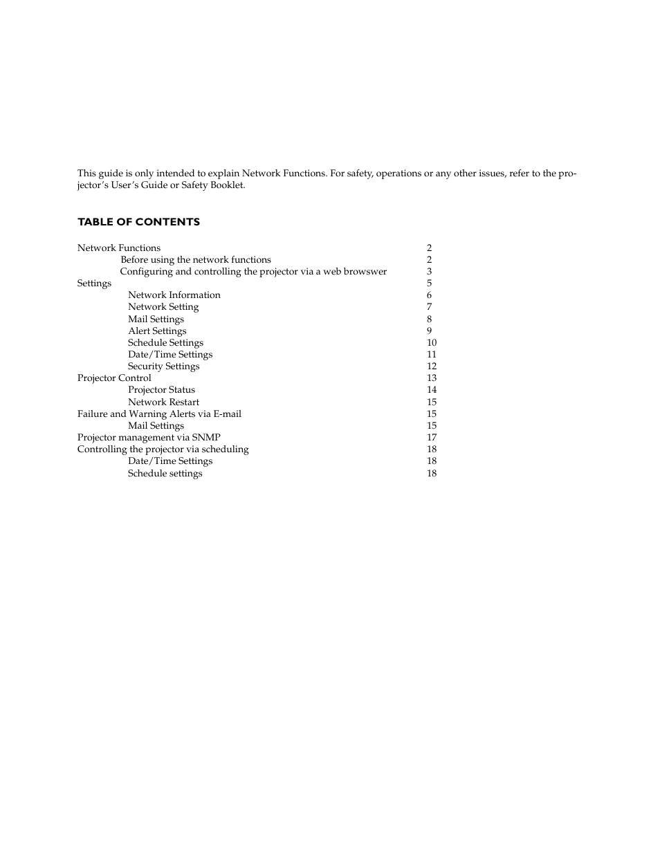 InFocus IN5100 User Manual | 18 pages