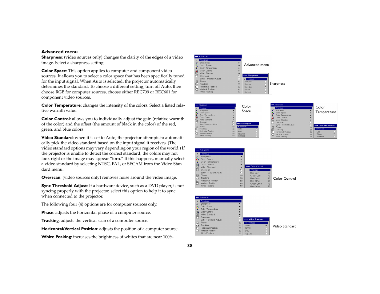 InFocus X1a User Manual | Page 38 / 50