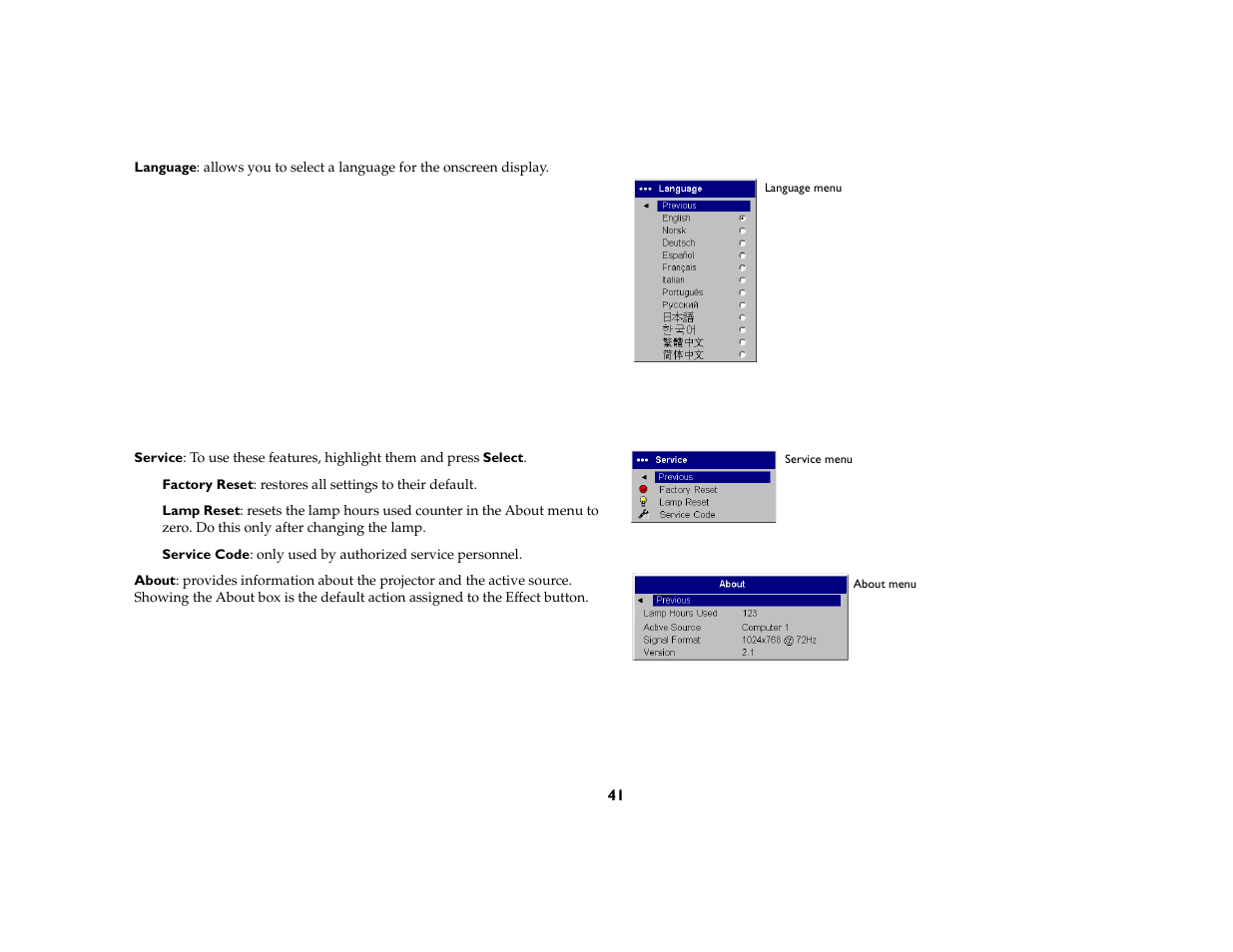 InFocus X1a User Manual | Page 41 / 50