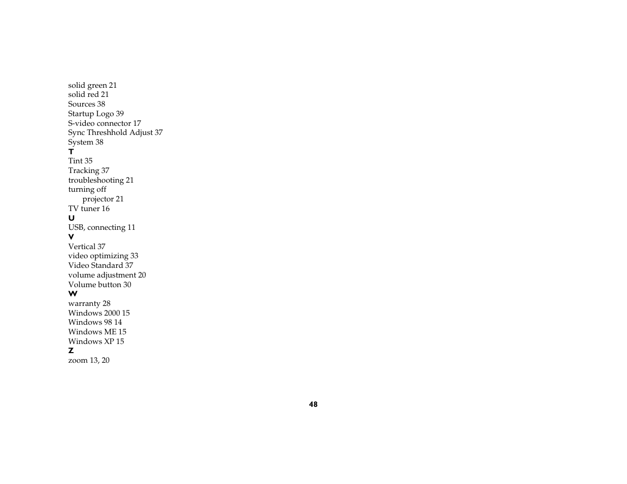 InFocus X1a User Manual | Page 48 / 50