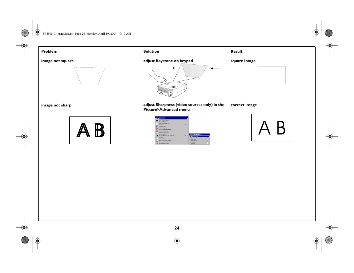 InFocus 4805 User Manual | Page 25 / 50