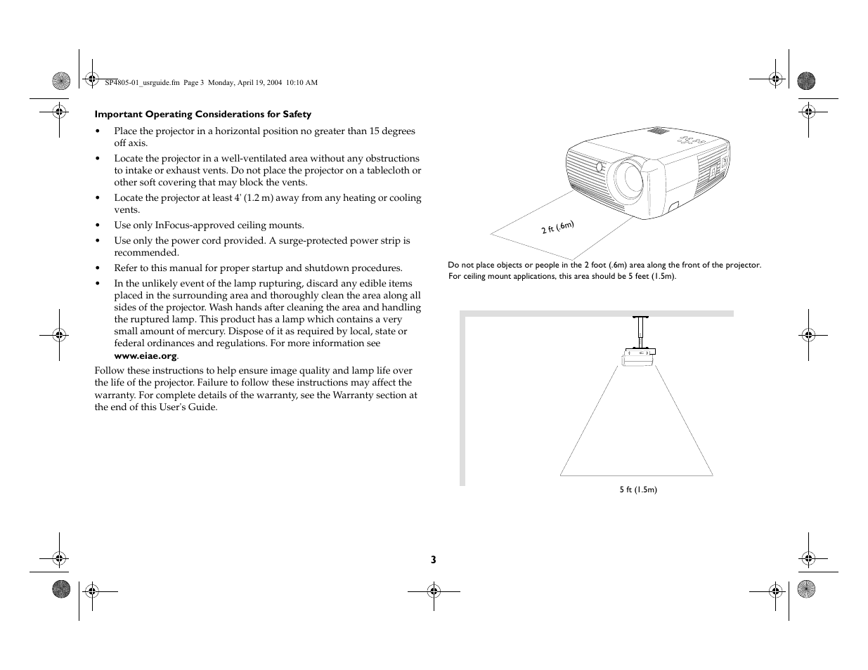 InFocus 4805 User Manual | Page 4 / 50