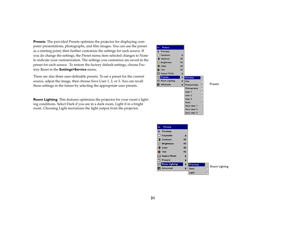 InFocus C160 User Manual | Page 33 / 52